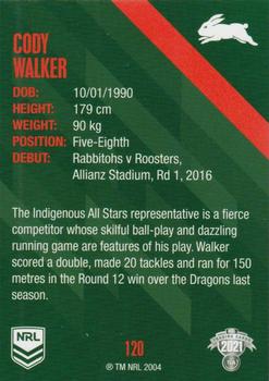 2021 NRL Traders #120 Cody Walker Back